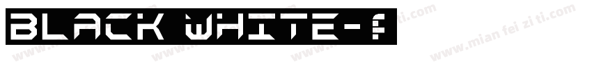 black white字体转换